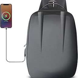 By TRUE HUMAN Premium HardShell weekender Backpack 15.6 inch Padded with USB Charging Port & Anti-Theft Back Pocket Laptop Office Travel College Business Bag for Men women (Snipper)-image-91