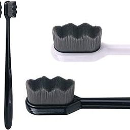 ALPHAven Extra Soft Manual Toothbrush With 20000 Activated Charcoal Bristles | Ultra Softness For Adults, Sensitive Gums & Teeth, Pregnant Women, Kids & Elders (Pack of 2)-image-28