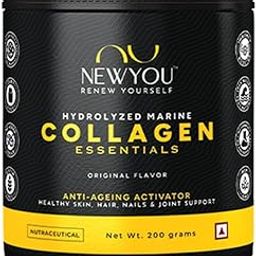NewYou Marine Collagen Supplements for Skin & Hair | Powder for Women & Men | Supplements for Skin, Hair, Joints & Bone Health Support Hydrolyzed Marine Collagen Peptides - 200g-1