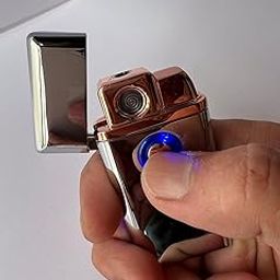 USB Electric Coil Slim Shine Duel Lighter Keychain Lighter Windproof Cigarettes Lighter-29