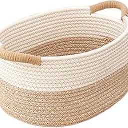 Cotton Rope Woven Baskets for Organizing Portable Cat Dog Toy Bin Toy Basket 35Cmx25Cmx13Cm-image-28
