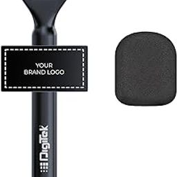 Digitek (DHMA 102) Handheld Mic Adapter with Clip Mount & Branding Display, Converts Wireless Mic into Interview Microphone, Compatible with Digitek Mics, Wireless GO & More, Includes Windshield Foam-32