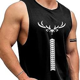 AUSK Vest for Men || Gym Sports Men Tshirt || Summer wear Regular Fit T-Shirt for Men-21