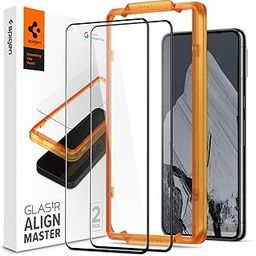 Spigen Alignmaster Full Coverage Tempered Glass Screen Protector For Mobile Guard For Pixel 8 Pro - 2 Pack-17