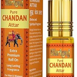 Shrigaj Pure Chandan Rollon Perfume 3 ml (Attar) For Worship, Religious, Home Fragrance, Personal Fragrance, Long Lasting 100% Alcohol Free, men and women-picture-35