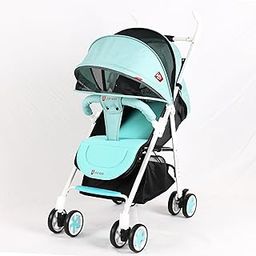 Leotoon Velvet Dream Stroller | Multi-Levels Reclining | 3 Point Harness | XL Storage Baskets | 8 Fashion Wheels | One-Hand Folding | Front Guard | All Wheels With Suspension | Extendable Canopy | 360 Degree Rotating Handle | 20 Kg Capacity | (Sky-Blue) (6-36 Months)-image-86