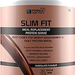 Primal Meal Replacement Protein Shake For Weight Control & Management | Sugar Free | Fiber | Digestive Enzymes | No Transfat | Vitamins & Minerals (Chocoloate, 1kg)-17
