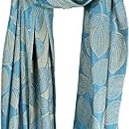 STOLE STUDIO Embellished Stylish LEAVES Multicolor Stole & Scarf-45