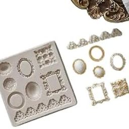 Silicone Mould for Vintage Brooch Frame Border, Jewellery Making-image-19