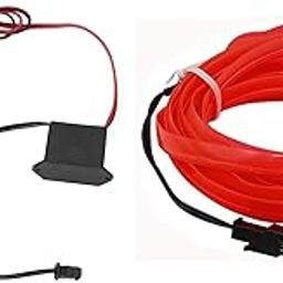 Fabaro Car Red Neon Light Interior Decoration Cold Light Ambient Lighting EL Wire for Tata Nexon-image-27