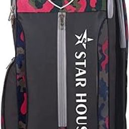 Star House Attractive Cricket Kit Bag with Heavy Padded Cricket Kit for Cricketer ( Red )-image-17
