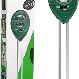 Soil PH Meter, Upgrade 3-in-1 Soil Teeter Kit with Moisture, Light and PH Test, Gardening Tool Kit for Garden, Farm, Lawn, Plant, Indoor & Outdoor-31
