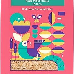 Local Sparrow Sprouted Kodo Millet Flakes| 500gms| Kodra Poha-image-14