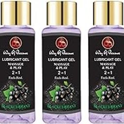 Lube Flavoured Lubricant Gel - 50ml | Water based lube | Pack of 5 (Blackcurrant, Pack of 5)-image-69