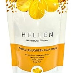 Cassia Fenugreek Hair Mask - hair fall control & dandruff relief | Hair Wash Powder | 4 Ingredients | Natural | 100 grams |-image-91
