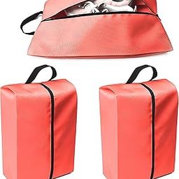Shoe Bag for Travel – Unisex Shoe Organizer Pouch | Durable, Dustproof Shoe Carry Bag for Luggage | Multipurpose Storage for Shoes, Socks, Toiletries & More-(Pack of 3)(Red)-image-26