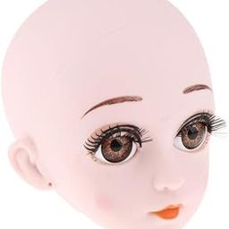 ATORSE 2x1/3 Lifelike Girl Doll Make Up Head with Eyes for BJD Doll Body Parts Accs-image-62