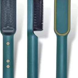 Hair Straightener Brush with Comb | Fast Heating & 5 Temp Settings | Anti-Scald Hair Straightening Iron for Home Hair Styling (Multicolor)-28