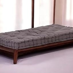 ATOOTFUSION Soft Thick Cotton Box Floor Mattress, 5-Inch Thick, 72x30x5 Inches, Medium Firm, Foldable, Rollable Movable Bed Box gadda 1 Sleeping Capacity (Brown)-picture-12
