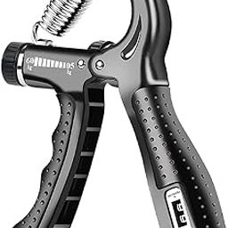 Radheshyam Traders Adjustable Hand Grip Strengthener with Counter 60kg Hand Exercise Equipment to Use for Forearm Exercise Finger Exercise Power Gripper for Men Women-image-65
