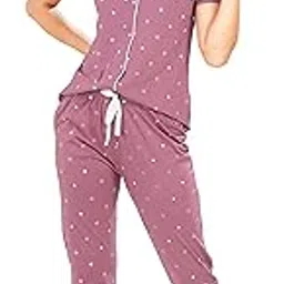 pastel clip Women Cotton Relaxed Pajama Set-picture-7