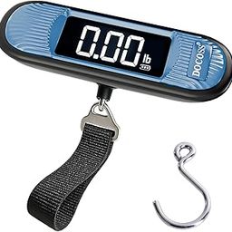 Docoss Portable Luggage Weighing Scale for Flights - 50kg Weight Scale for Luggage, Wide LCD Display Digital Weight Machine for Suitcases and Bags(Blue)-19