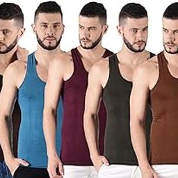 Lehar Men Combed Cotton Round Neck Vest -Colour May Vary-picture-12