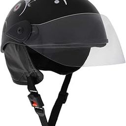 Sage Square Multi-Purpose Half Helmet for Men & Women (Large, Black Glossy Sticker) (Non-Motorized Two Wheeler)-10