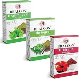 Organic Brahmi, Bhringraj, Hibiscus Powder Combo -300g (100g x 3 Pack)|Brahmi leaf Powder, Bhringraj Powder, Hibiscus Flower Powder for Hair Growth, Hair Care & Skin Care| Face Pack Powder-image-77