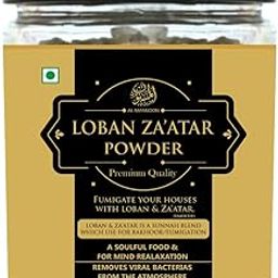 Loban Za'atar powder for bakhoor/A sunnah blend for using as bakhoor and fumigation 100g(pack of 1)-image-57