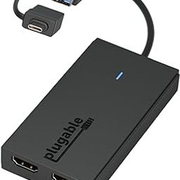 Plugable USB 3.0 or USB C to HDMI Adapter for Dual Monitors, Universal Video Graphics Adapter for Mac and Windows, Thunderbolt 3/4, USB 3.0 or USB-C, 1080p@60Hz-image-34