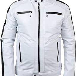 Genuine & Pure Leather Jacket | Mens Solid Biker Jacket | Full Sleeve Solid Jacket for Men's Biker Style | 2 Inside & 2 Outside Pockets with Zipped Sleeve-image-82