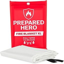 Hero Extra Large Emergency Fire Suppression Blanket - 1 Pack, XL Fiberglass Fire Blanket, 47' x 71'-image-33