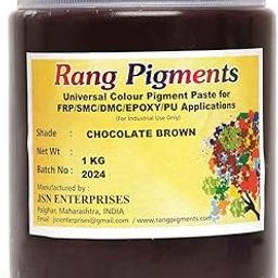 Rang Pigments I Pigment Paste For Epoxy Applications I Ideal For Epoxy Art l Shade CHOCOLATE BROWN 1 KG-0