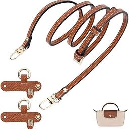 Longchamp Strap - Punch-Free Adjustable Buckle Design Suit For longchamp mini bag strap - Leather Brown-image-29