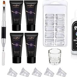 Store2508 Acrylic Gel Poly Nail Gel Nail Extension Set With 4 Tubes-image-26