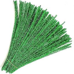 PRANSUNITA Sparkle Pipe Cleaners 25 Pcs, Chenille Stems for DIY Crafts Decorations Creative School Projects (6 mm x 12 Inch)-image-81