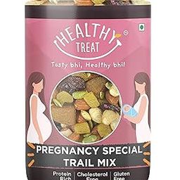 Healthy Treat Pregnancy Special Trail Mix 250g | Nutritional Snack for Moms | 6+ Varieties like Almond, Cashew, Hazelnut, Dried Mango, Dried Apricot, Roasted Pumpkin Seed | Pregnancy food for women | Healthy Nutritious Pregnancy Snacks-image-6