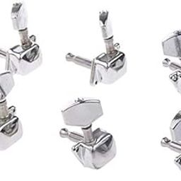 Music Gallery 6pcs Semiclosed Tuners Tuning Pegs with Accs for Electric Acoustic Guitars-image-98