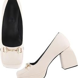Women's Stylish Gorgeous Block Heel Bellies Comfortable Heel Pumps Shoes For Office, Party and Formal Occasions-image-15