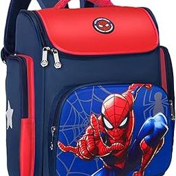 School Backpack for Boy, Superhero Spider Man School Backpack Large Capacity Boy Backpack for School, Travel, Camping, Burden-Relief School Backpack for Kids-image-20
