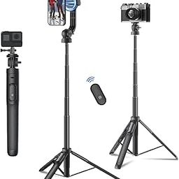 Mobilife Magnetic Selfie Stick Tripod 64" Long Tripod Stand for Magsafe iPhone/Camera/Gopro Versatile Tripod with Bluetooth Remote for Vlogging Live Streaming Travel-31