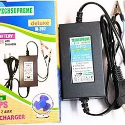 TechSupreme 12 Volt 2amp Charger for Bike, UPS Clip Battery Charger Worldwide Adaptor12 Volt 2amp Battery Charger-29