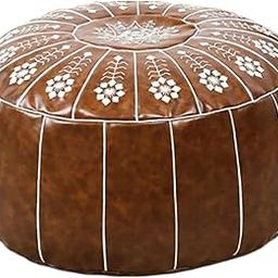 MERISHOPP™ Artificial Leather Unstuffed Cushion Embroider Craft for Home Decoration Dark Brown-image-30