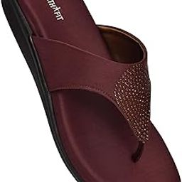 EXTRA SOFT Women's Comfortable Memory Foam Doctor Slippers/Flip-Flops|Fashionable Casual & Stylish|Lightweight & Breathable|Outdoor Synthetic Casual Chappals Sandals Ladies & Girls HF21-image-28