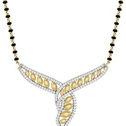 Yellow Gold and Solitaire Mangalsutra for Women-image-84