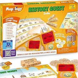Imagimake Mapology History Quest - India |Historical Board Game |Explore 8 ERAS of Indian History with Discovery Lenses, Artefact Tokens, Ancient Dice |Educational Toy |Birthday Gift for Girls & Boys-picture-22