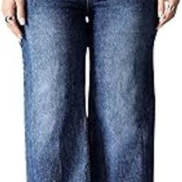 miss chase a+ Women's High Rise Regular-Length Stretchable Denim Wide-Leg Shaping Jeans-picture-32