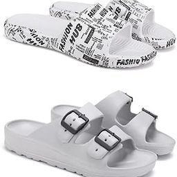 Lightweight Classic Clogs || Sandals with Slider Adjustable Back Strap for Men-Combo-COMBO(2)-3104-3114-10 -P-51