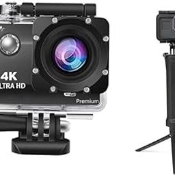 Zuzu 4k 1080p Sports Action Camera Motorcycle Helmet Bicycle Underwater Camera with 3-Way Monopod Grip Arm Tripod Foldable Selfie Stick, Stabilizer Mount Holder with 1 Year Warranty-image-67